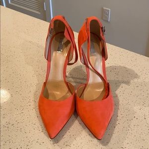 Orange Schutz heels